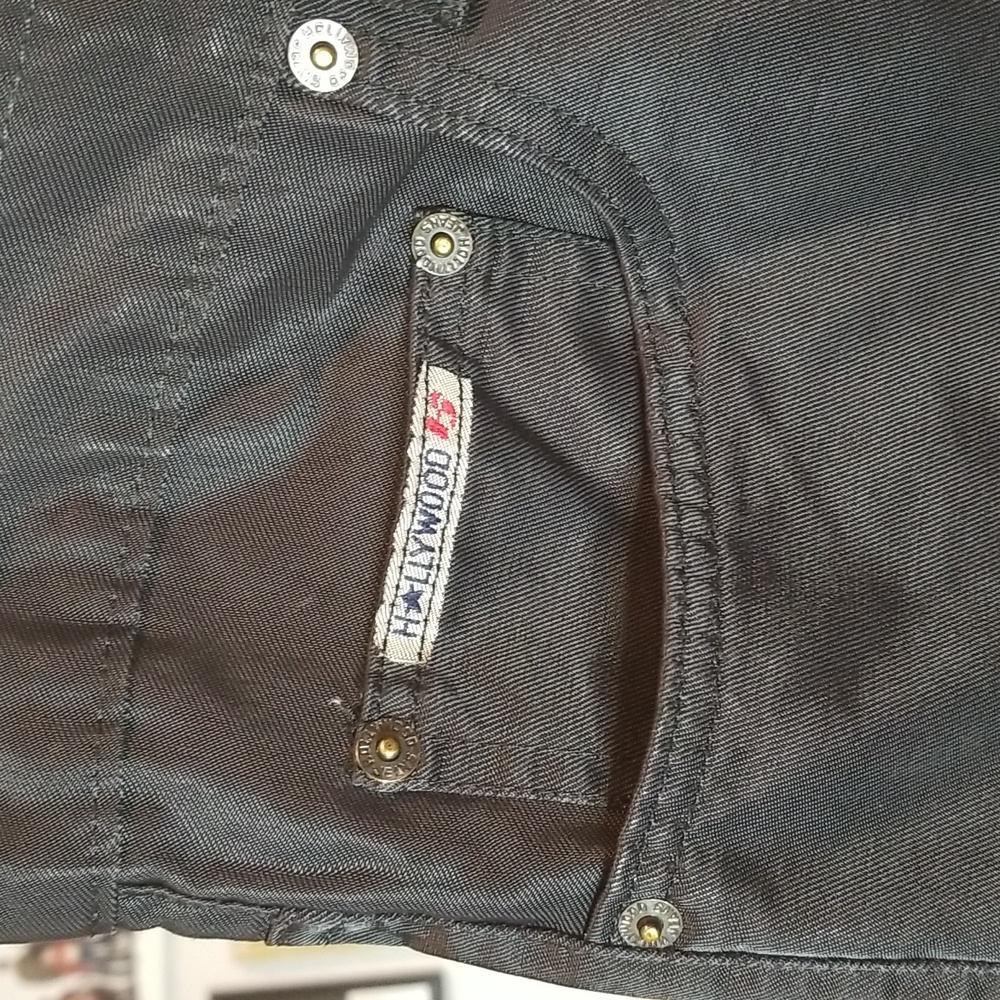 Shiny Jeans, Wet Look By Hollywood, Sz 32 - image 3